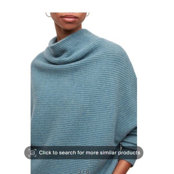 Allsaints Ridley Jumper in Opulence Blue, size Medium. EUC, rare color. - Picture 2 of 5